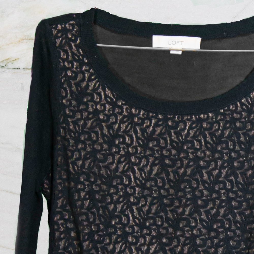 Gold and Black Loft Sweater